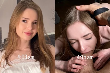 Śliczna chuda dziewczyna z kutasem w ustach i cipie (FOTO)